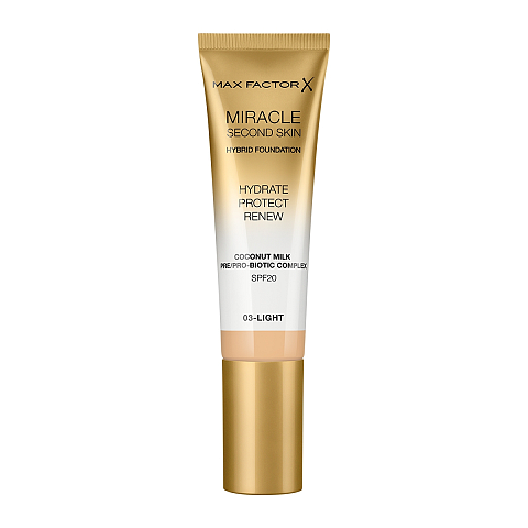 Max Factor Miracle Second Skin 30 ml Tube Creme 03 Light