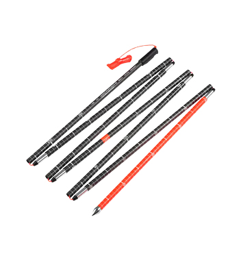 Mammut Carbon Probe 280 speed lock Skistock 2 Stück(e) 2,8 m Schwarz, Rot