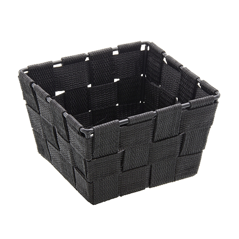 WENKO Black Adria Aufbewahrungskorb Quadratisch Polypropylen (PP) Schwarz
