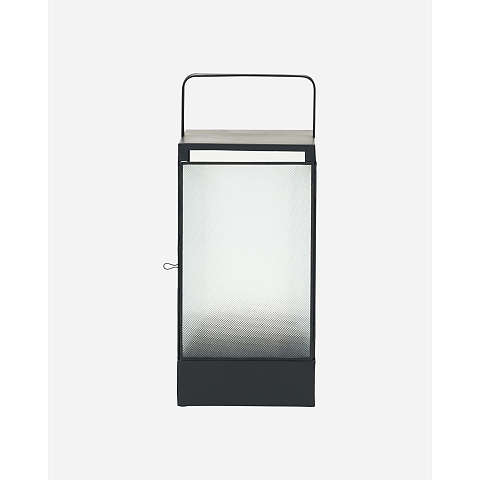 House Doctor 203990702 Kerzenständer Glas, Eisen Schwarz