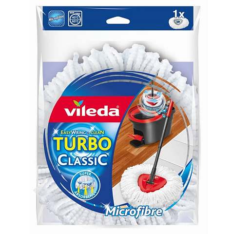 Vileda EasyWring & Clean Turbo Classic Wischbezug Weiß