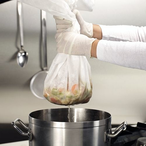 Papstar 81342 Reibezubehör Seihtuch Weiß Polyester 10 Stück(e)
