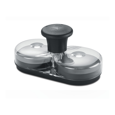 Weber 6485 Hamburger-Presse Schwarz, Transparent