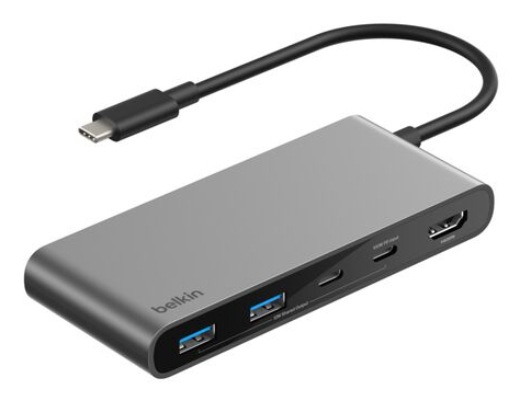 Belkin Connect USB Typ-C 5000 Mbit/s Grau