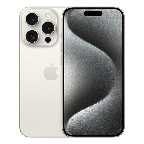 Apple iPhone 15 Pro 15,5 cm (6.1") Dual-SIM iOS 17 5G USB Typ-C 128 GB Titan, Weiß