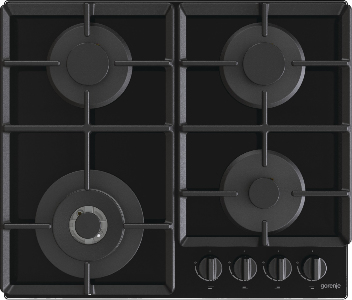 Gorenje GTW641EB Kochfeld Schwarz Integriert 60 cm Gaskochfeld 4 Zone(n)