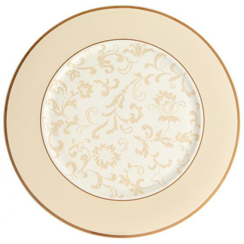 Villeroy & Boch Ivoire Buffet Essteller Rund Porzellan Beige, Gold 1 Stück(e)