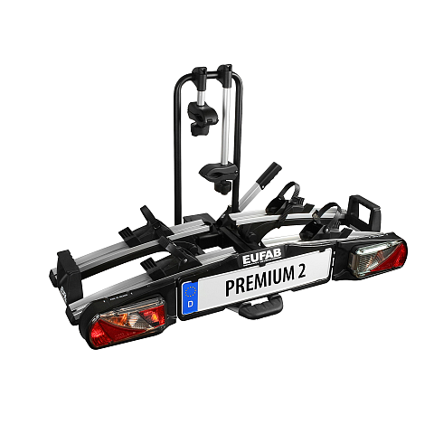 EUFAB PREMIUM II Autofahrradhalter Hinterer Anbau Schwarz, Grau
