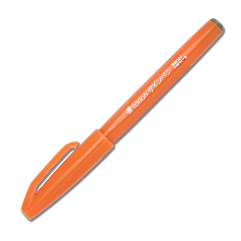 Pentel SES15C-F Kalligrafiefeder Orange 1 Stück(e)