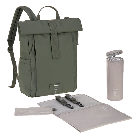Lässig Wickelrucksack - Rolltop Up Backpack, Oliv
