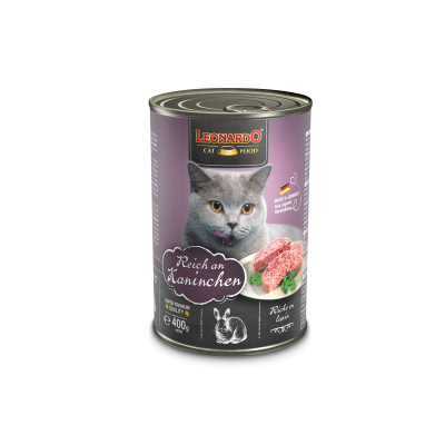 Leonardo Cat Food LEONARDO Reich an Kaninchen