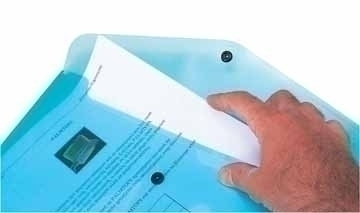 Connect Document Folder A4 Transparent Blue Blau