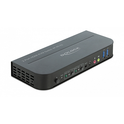 DeLOCK HDMI KVM Switch 4K 60 Hz mit USB 3.0 und Audio