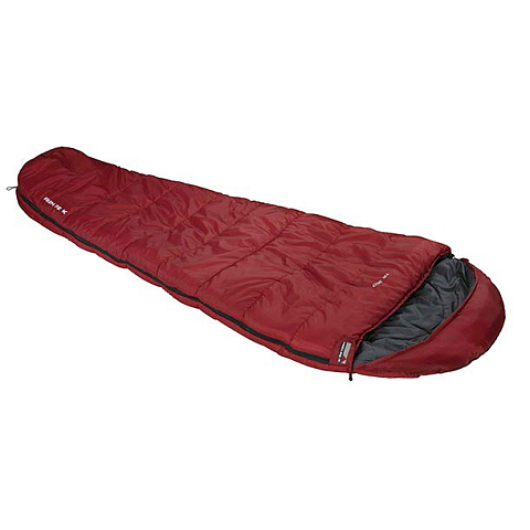 High Peak TR 350 Erwachsener Mumienschlafsack Polyester Grau, Rot