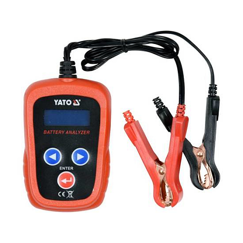 Yato YT-83113 Batterietester Schwarz, Rot