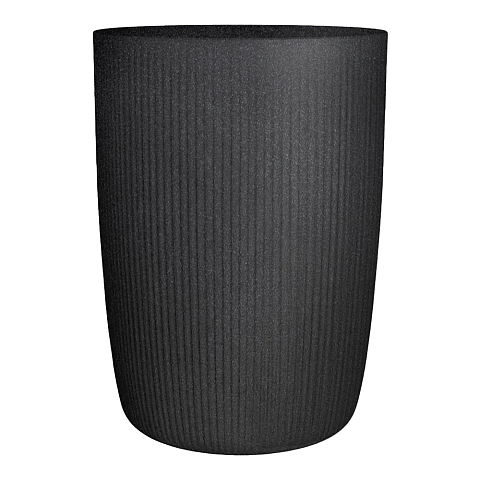Scheurich Linetto 260 Draußen Topfpflanzer Freistehend Kunststoff Schwarz, Steinfarbe