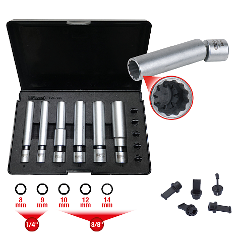 KS Tools 500.7325 Steckdosen/Steckdosen-Set Steckschlüssel-Satz