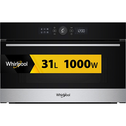 Whirlpool WMD54MX Schwarz, Edelstahl Grill-Mikrowelle Integriert 31 l 1000 W