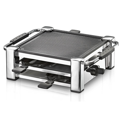 Rommelsbacher RCC 1000 Raclette Grill 4 Person(en) 1000 W Schwarz, Chrom