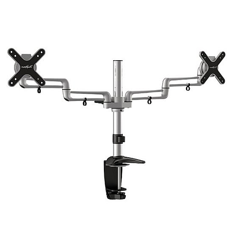 PureMounts 4260134117326 Flachbildschirm-Tischhalterung 68,6 cm (27") Tisch/Bank Silber