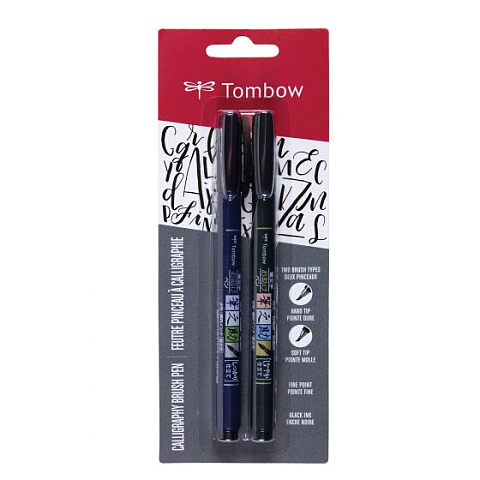 Tombow WS-BHS-2P Kalligrafiefeder Schwarz 2 Stück(e)