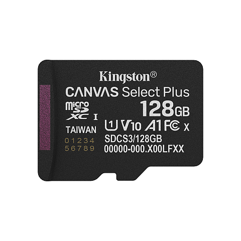 Kingston Technology 128GB micSDXC Canvas Select Plus Gen3 150R A1 (Ohne SD-Adapter)