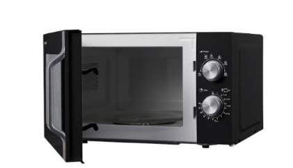 Sharp R-204BA Schwarz, Silber Solo-Mikrowelle Arbeitsplatte 20 l 800 W