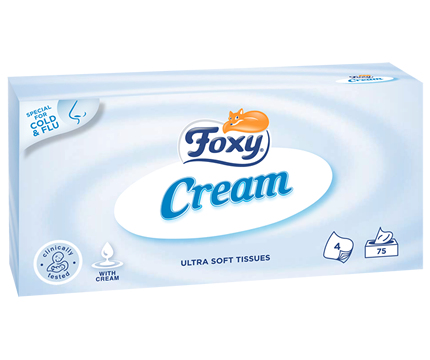 Foxy Cream Weiß Zellulose 75 Stück(e)