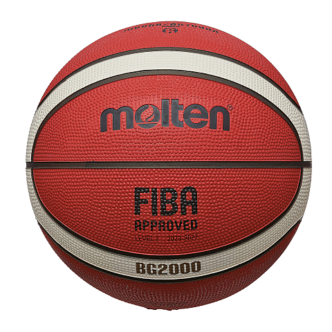 Molten B6G2000 Basketball Innen & Außen Rot, Weiß