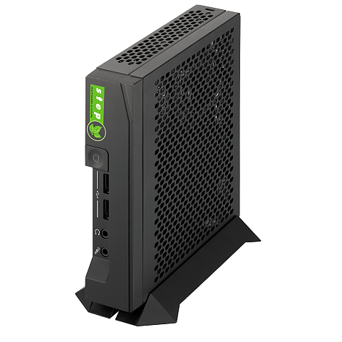 step Micro DS190P Intel® Celeron® J4105 4 GB DDR4-SDRAM 128 GB SSD Mini PC Mini-PC Schwarz