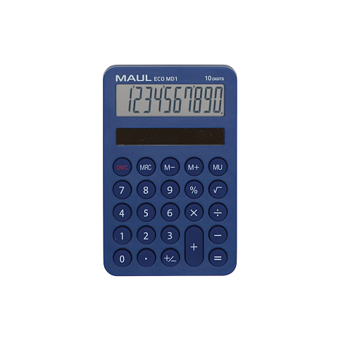 MAUL ECO MD1 Taschenrechner Tasche Einfacher Taschenrechner Blau