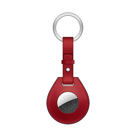 Apple AirTag Hermès Piment Schlüsselring Rot