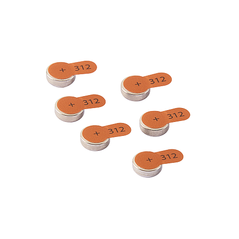 Intenso A312 Energy Hörgeraete Batterie 6er Blister - Batterie - 148 mAh Einwegbatterie 312 Zink-Luft