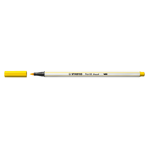 STABILO Pen 68 brush Filzstift Medium Gelb 1 Stück(e)