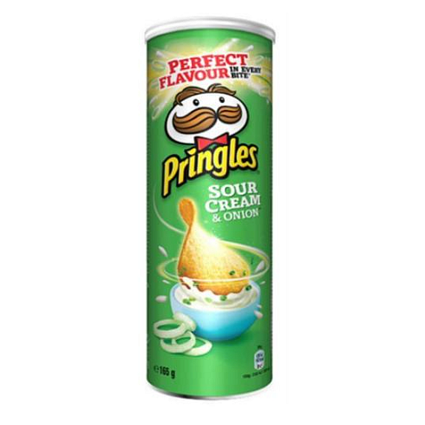 Pringles Sour Cream & Onion 165 g Kartoffelchips Zwiebel, Sour Cream