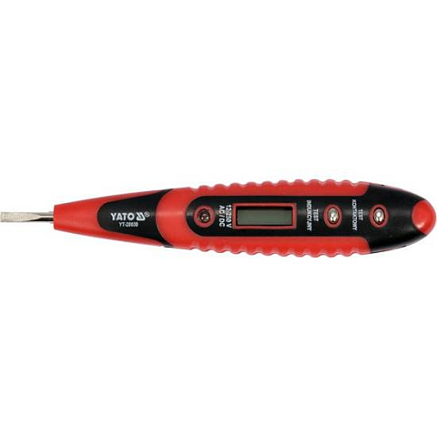 Yato YT-28630 Schraubenzieher zur Spannungsprüfung Schwarz, Rot