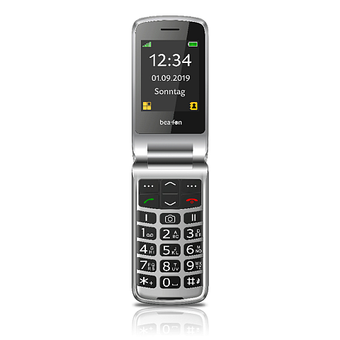 Beafon SL495 LTE 6,1 cm (2.4") 88 g Schwarz, Silber Einsteigertelefon