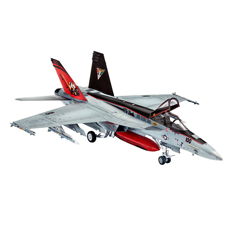 Revell F/A-18E Super Hornet Starrflügelflugzeug-Modell Montagesatz 1:144
