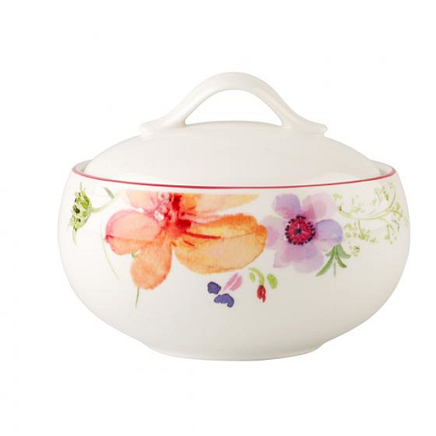 Villeroy & Boch Mariefleur Basic Zuckerdose Mehrfarbig Porzellan