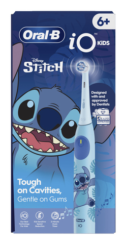Oral-B iO Kids Disney Stitch Kind Rotierende Zahnbürste Blau