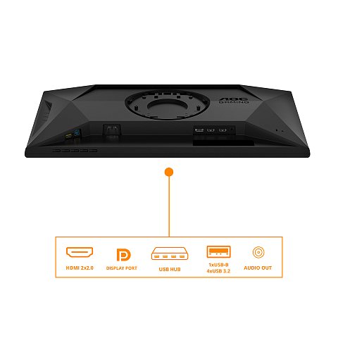 AOC G4 25G4SXU Computerbildschirm 62,2 cm (24.5") 1920 x 1080 Pixel Full HD LED Schwarz, Grau