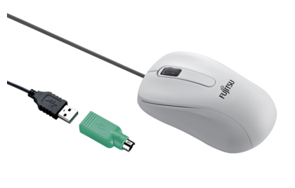 Fujitsu M530 Maus Büro Beidhändig USB Type-A + PS/2 Laser 1200 DPI