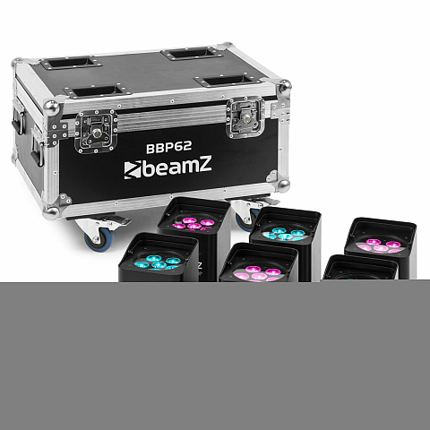 BeamZ BBP62 Für die Nutzung im Innenbereich geeignet Disco-Par-Licht Schwarz