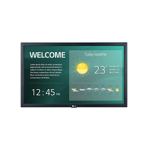 LG 22SM3G-B Signage-Display Digital Signage Flachbildschirm 54,6 cm (21.5") IPS WLAN 250 cd/m² Full HD Schwarz Eingebauter Prozessor 16/7