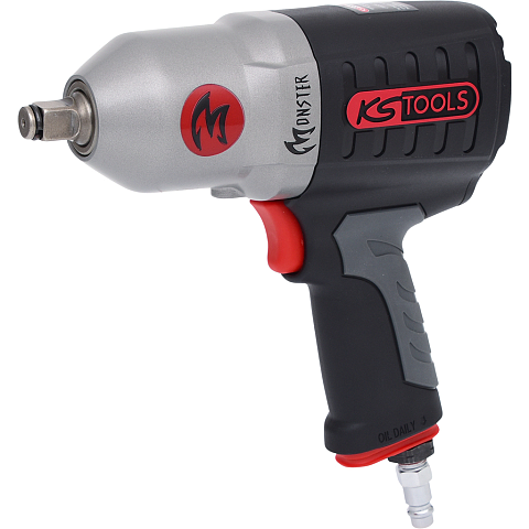 KS Tools MONSTER 1/2" 7930 RPM 931 Nm Schwarz, Grau, Rot, Silber