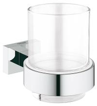 GROHE Essentials Cube Glas Rund Einzelbild Wandmontiert