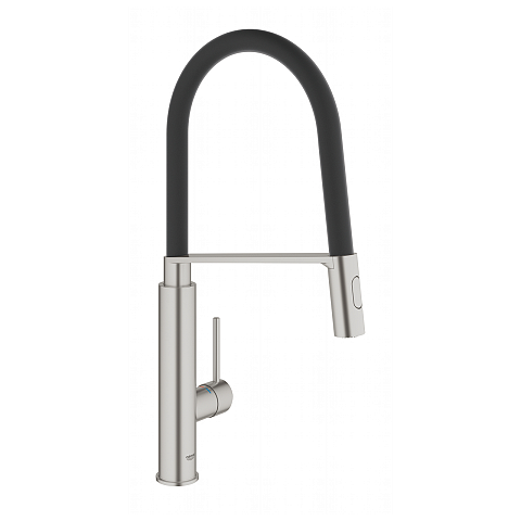 GROHE Concetto Schwarz, Edelstahl