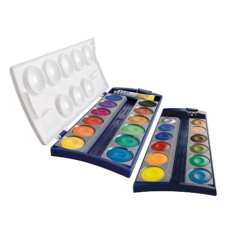 Pelikan K24 Farbe auf Wasserbasis Schwarz, Blau, Cyan, Grün, Orange, Gelb 24 Stück(e)