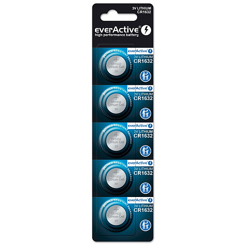 Everactive CR16325BL Haushaltsbatterie Einwegbatterie CR1632 Lithium