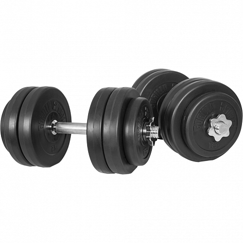 Gorilla Sports 100079-00006-0032 Hantel Verstellbare Kurzhantel 30 kg